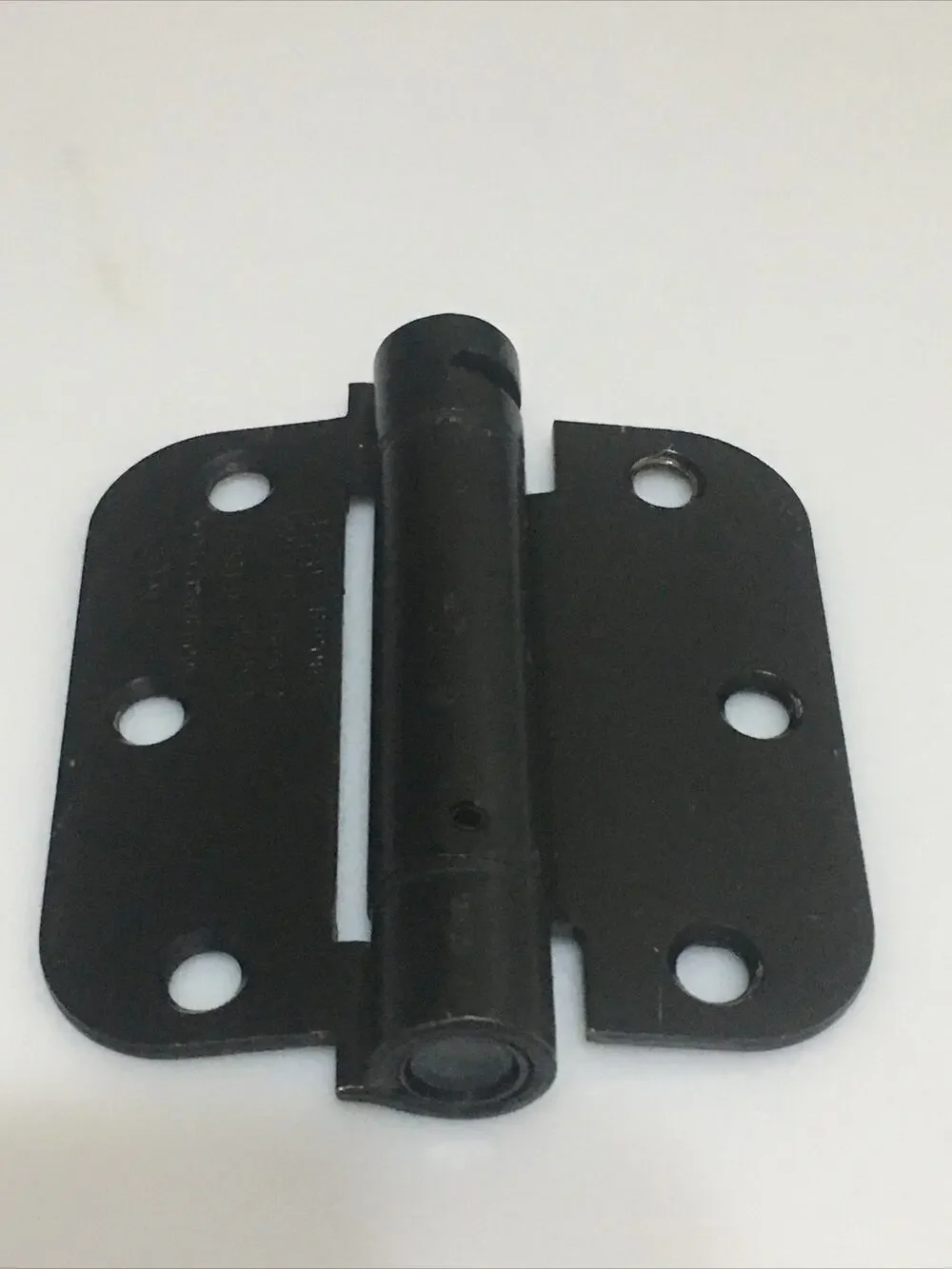 Self‑Closing Door Hinge 3.5” x 3.5” Oil Rubbed Bronze Single Piece Hardware